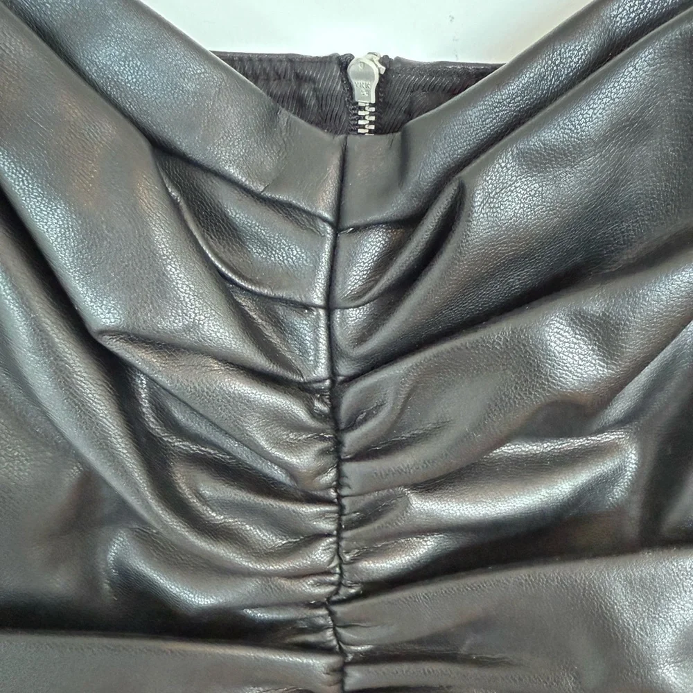 A.L.C. Lauryn II Faux-Leather Top - Picture 6 of 8